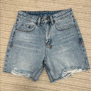 Ksubi distressed denim shorts